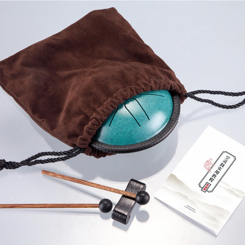 Buddha Stones Steel Tongue Drum Sound Healing Meditation Yoga Drum Kit 6 Note 5.5 Inch - image 14