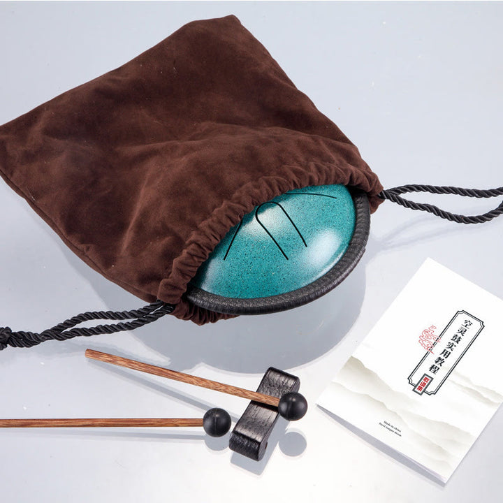 Buddha Stones Steel Tongue Drum Sound Healing Meditation Yoga Drum Kit 6 Note 5.5 Inch - image 14