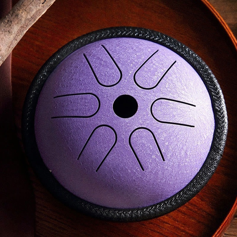 Buddha Stones Steel Tongue Drum Sound Healing Meditation Yoga Drum Kit 6 Note 5.5 Inch - image 7