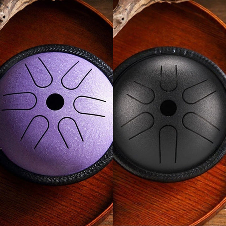 Buddha Stones Steel Tongue Drum Sound Healing Meditation Yoga Drum Kit 6 Note 5.5 Inch - image 16
