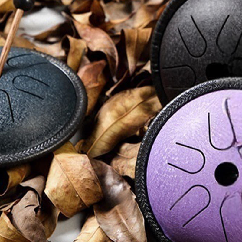 Buddha Stones Steel Tongue Drum Sound Healing Meditation Yoga Drum Kit 6 Note 5.5 Inch - image 17