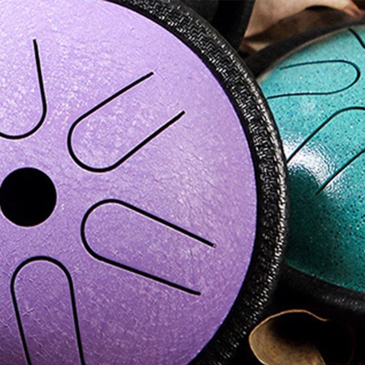 Buddha Stones Steel Tongue Drum Sound Healing Meditation Yoga Drum Kit 6 Note 5.5 Inch - image 9