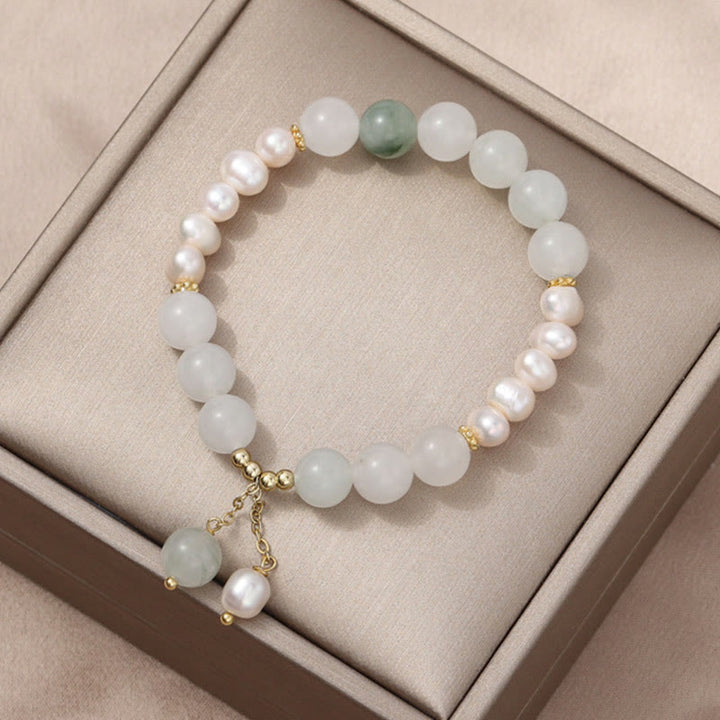 Buddha Stones Tianshan Jade Pearl Abundance Bracelet - image 4