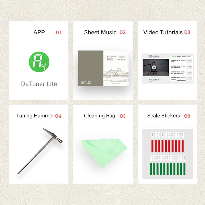 Buddha Stones Kalimba 17/21 Keys Thumb Piano Sun Pattern Maple Wood Beginners Portable Finger Piano - image 4