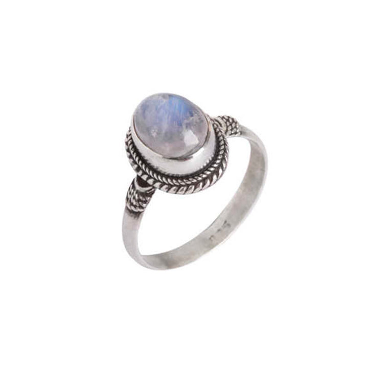Buddha Stones 925 Sterling Silver Natural Moonstone Positive Ring - image 6