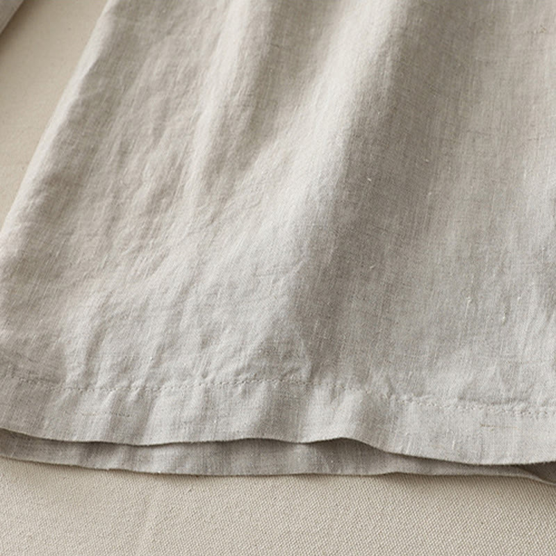 Buddha Stones Casual Colorblock Drawstring Women's Cotton Wide Leg Pants With Pockets - image 21