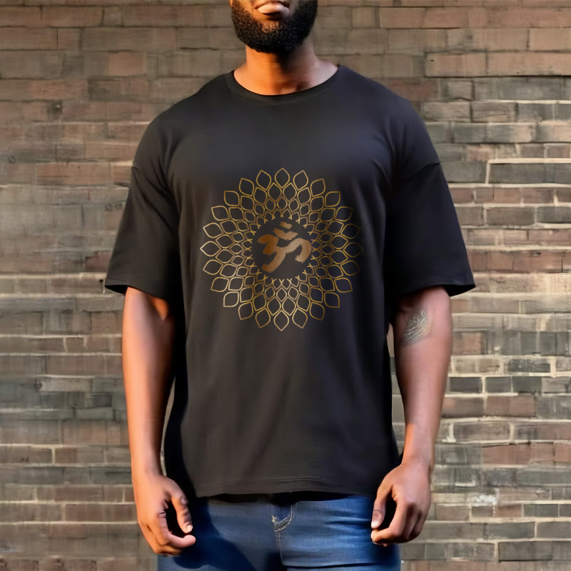 Buddha Stones Rhombus OM Design Tee T-shirt - image 6