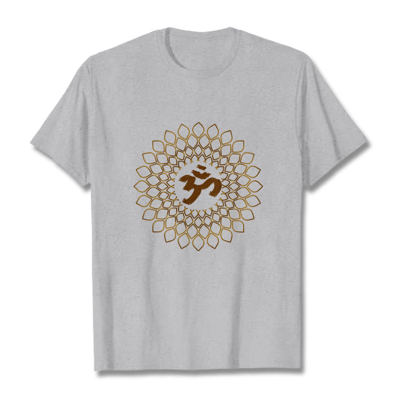 Buddha Stones Rhombus OM Design Tee T-shirt - LightGrey - 2XL - image 19