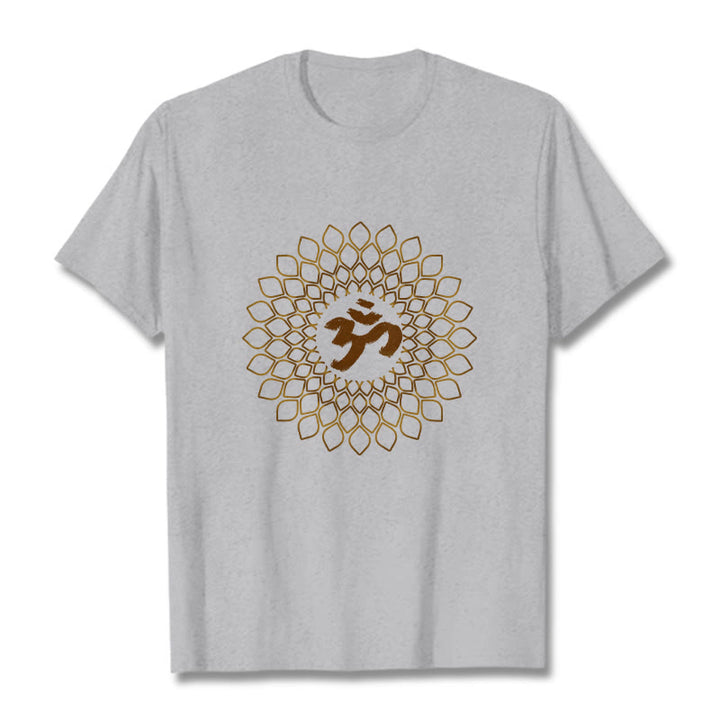 Buddha Stones Rhombus OM Design Tee T-shirt - LightGrey - 2XL - image 19
