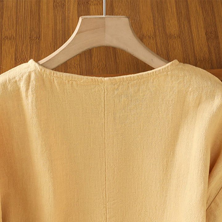 Buddha Stones Casual Summer Plain Crew Neck Women's  Cotton Short Sleeve T-Shirt - image 11