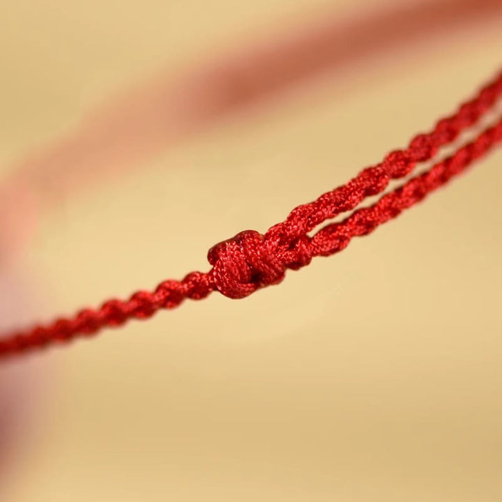 Buddha Stones Cinnabar Beads Peach Wood Blessing String Bracelet - image 7