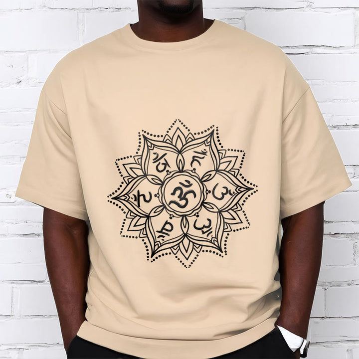 Buddha Stones Mandala Flower Om Mani Padme Hum Sanskrit Mantra Tee T-shirt - image 11