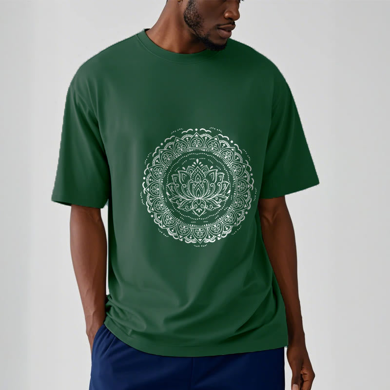 Buddha Stones Mandala Lotus Flower Pattern Tee T-shirt - image 11