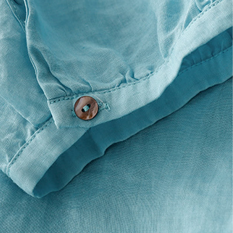 Buddha Stones Casual Plain Women's Crew Neck Design Cotton Polyester T-shirt - image 9