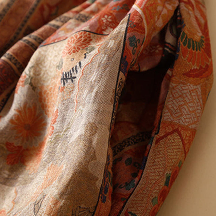 Buddha Stones Retro Casual Chinese Frog-Button Design Women's Harem Pants With Pockets - image 17