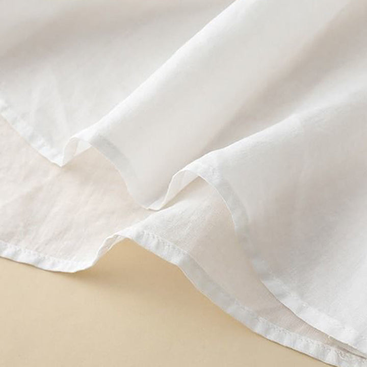 Buddha Stones Summer Embroided Three Quarter Lantern Sleeve Women's Cotton Linen T-Shirt - image 9