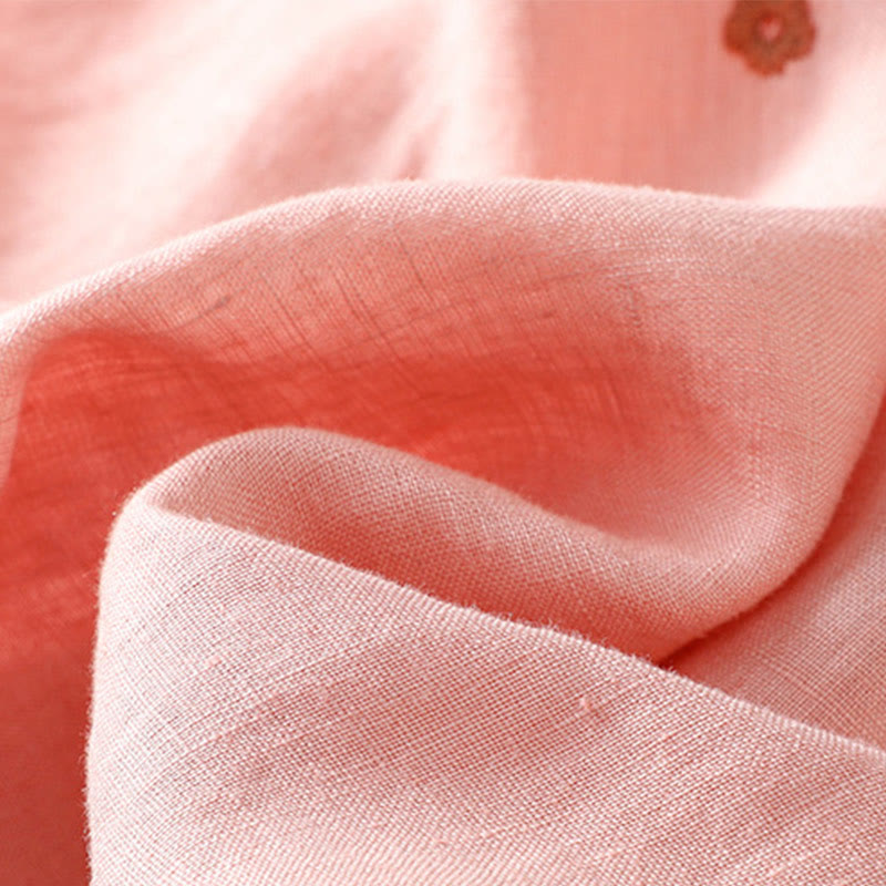 Buddha Stones Plain Embroided Floral Half Sleeve Women's T-Shirt - image 11