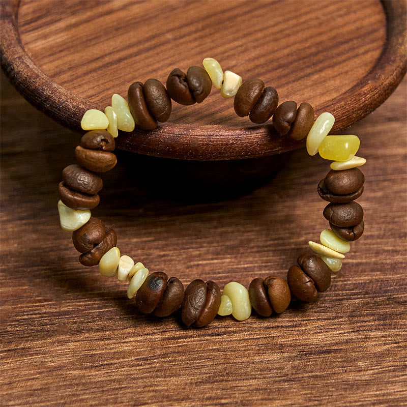 Buddha Stones Handmade Natural Coffee Beans Amethyst Citrine Amazonite Irregular Crystal Bracelet - image 47