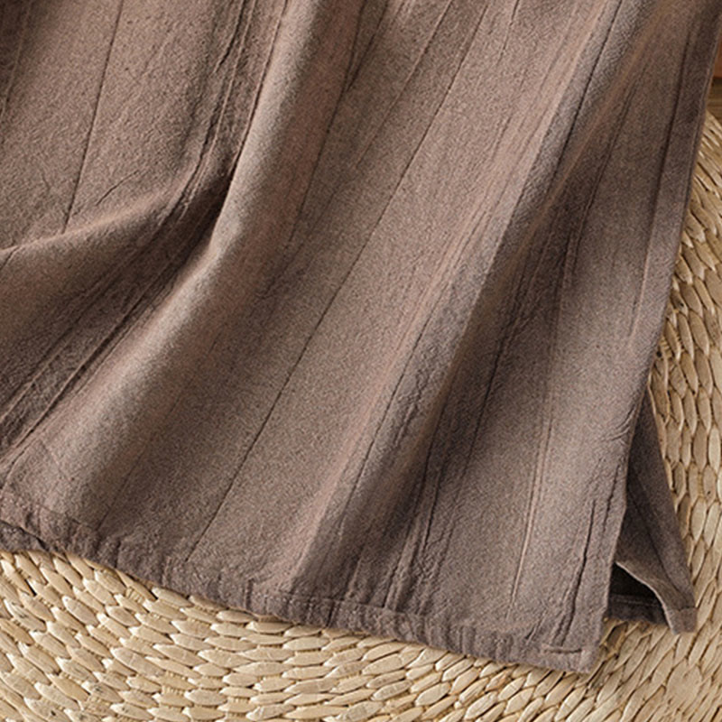 Buddha Stones Retro Frog-Button Design Women's Cotton Sleeveless Vest - image 16