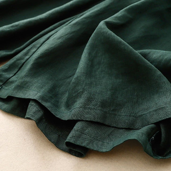 Buddha Stones Summer Elastic Waist Women's Capri Cropped Wide Leg Pants With Pockets - image 28