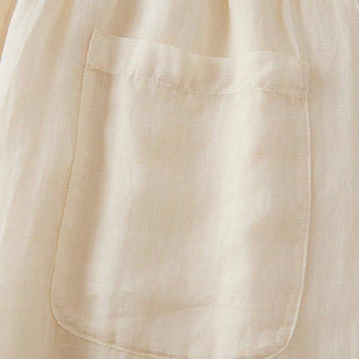 Buddha Stones Casual Lining Design Cotton Women's 7-8 Length Wide Leg Pants With Pockets - image 8