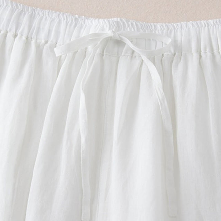 Buddha Stones Casual Lining Design Cotton Women's 7-8 Length Wide Leg Pants With Pockets - image 11