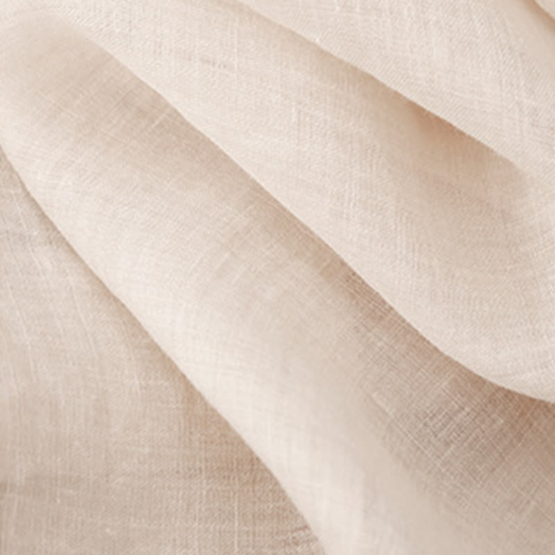 Buddha Stones Embroidery Crew Neck Pleats Women's Cotton Linen Half Sleeve T-shirt - image 5