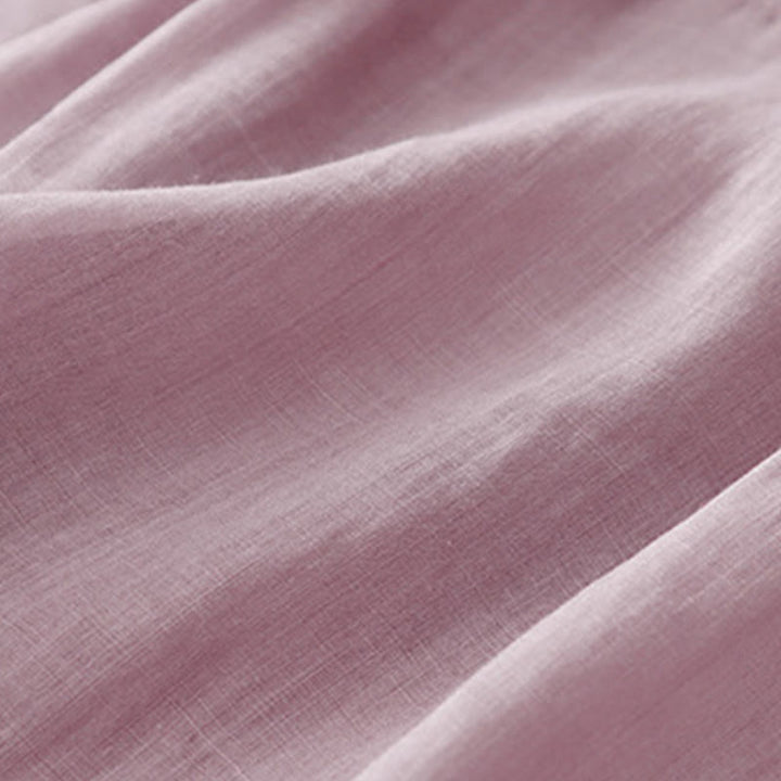 Buddha Stones Embroidery Crew Neck Pleats Women's Cotton Linen Half Sleeve T-shirt - image 21