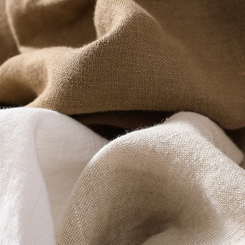 Buddha Stones Women's Cotton Linen Stand Collar Long Sleeve Jacket With Pockets - image 30