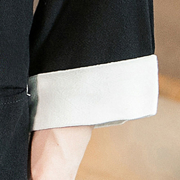 Buddha Stones Lace-Up Design Jacket Cotton Linen Men's Three Quarter Sleeve Kimono With Pockets - image 19