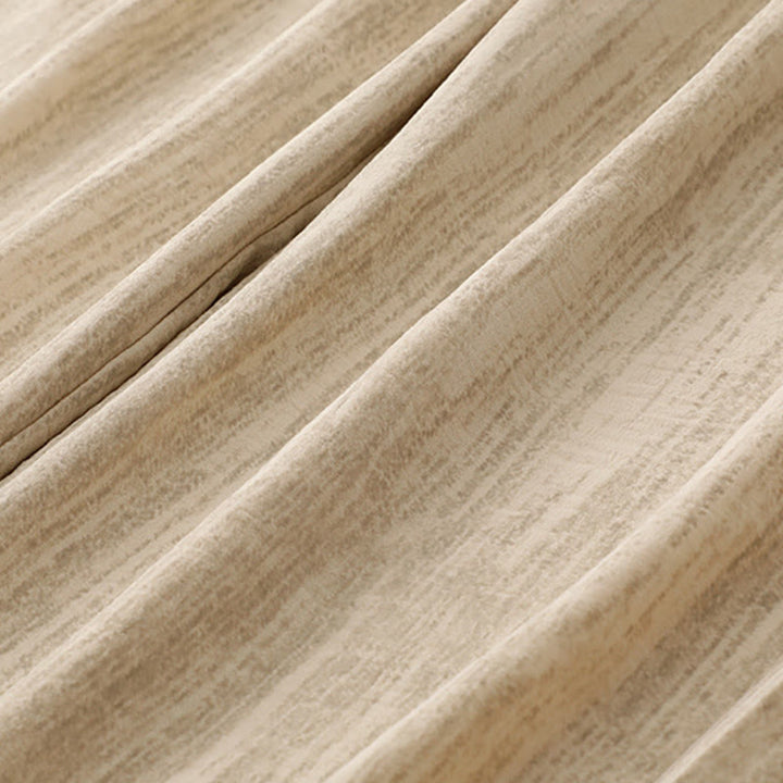 Buddha Stones Casual Summer Lace-Up Texture Design Women's Cotton Wide Leg Pants With Pockets - image 3