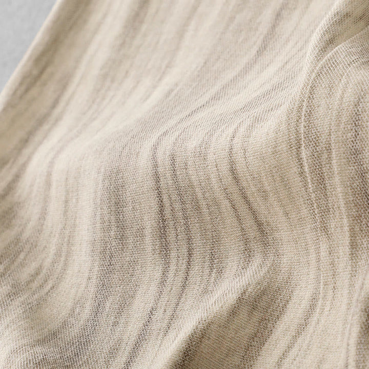 Buddha Stones Casual Tie-Dye Striped Design Drawstring Women's Cotton Wide Leg Pants With Pockets - image 12