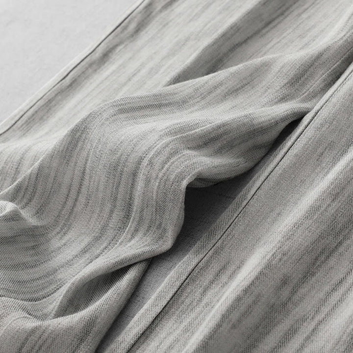 Buddha Stones Casual Tie-Dye Striped Design Drawstring Women's Cotton Wide Leg Pants With Pockets - image 3