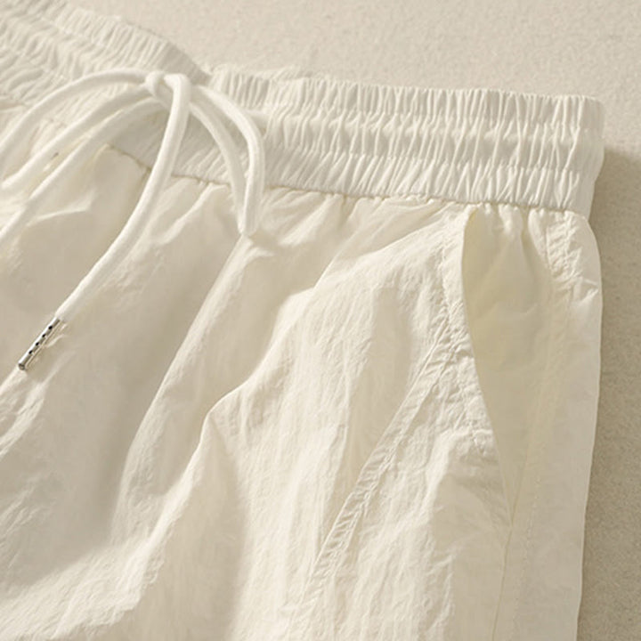 Buddha Stones Summer Vintage Plain Drawstring Cuffed Women's Pants With Pockets - image 8