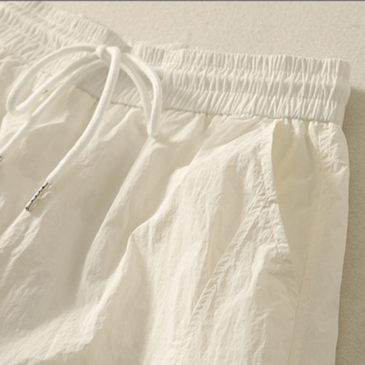 Buddha Stones Summer Vintage Plain Drawstring Cuffed Women's Pants With Pockets - image 10