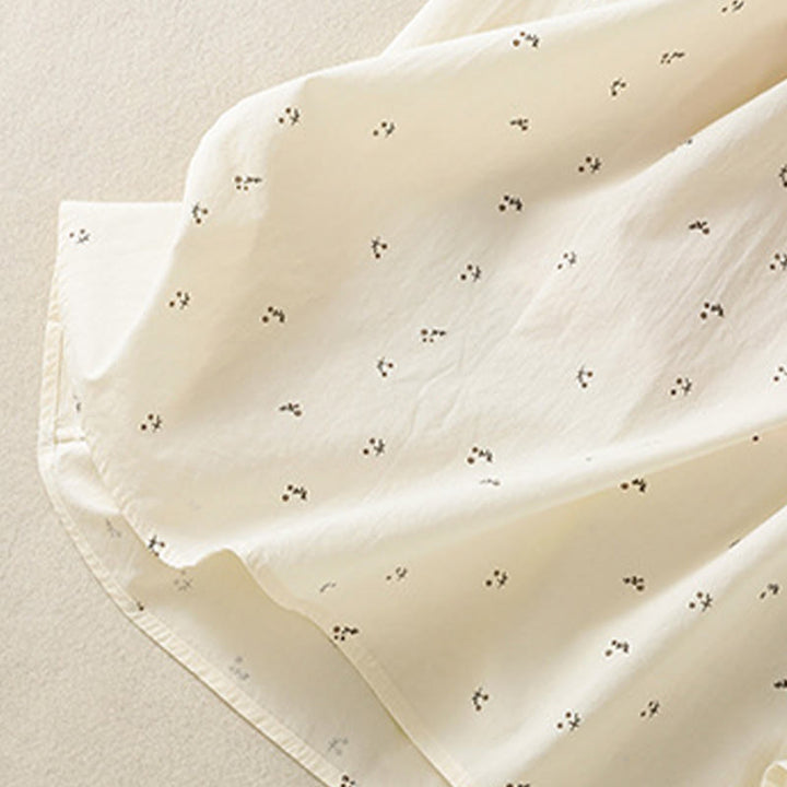 Buddha Stones Small Flowers Elastic Waist Cotton Women's Skirt With Pockets - image 11