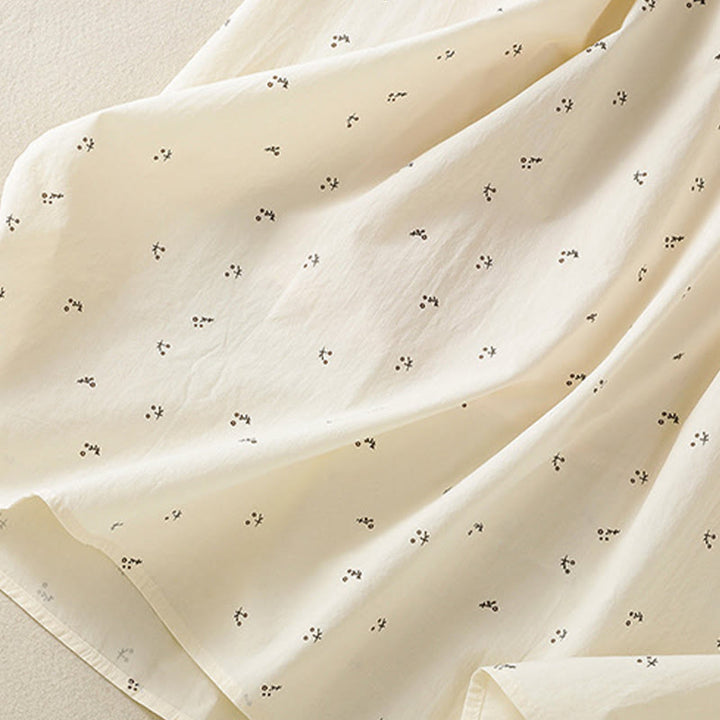 Buddha Stones Small Flowers Elastic Waist Cotton Women's Skirt With Pockets - image 10