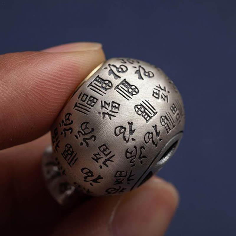 Buddha Stones Fu Character Money Bag Making Money Every Day Fortune Key Chain - image 6