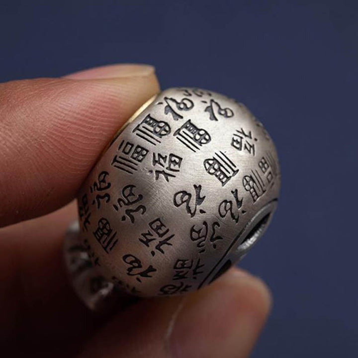 Buddha Stones Fu Character Money Bag Making Money Every Day Fortune Key Chain - image 6