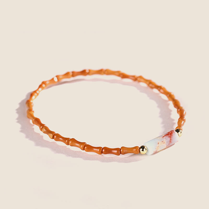 Buddha Stones Ultra-fine Olive Pit Peace Bracelet - image 2