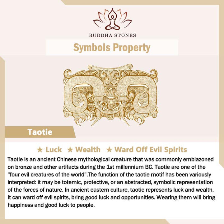 Buddha Stones Taotie Om Mani Padme Hum Copper Plated Silver Wealth Necklace Pendant - image 5