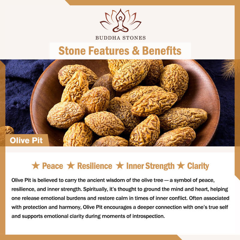 Buddha Stones Ultra-fine Olive Pit Peace Bracelet - image 5