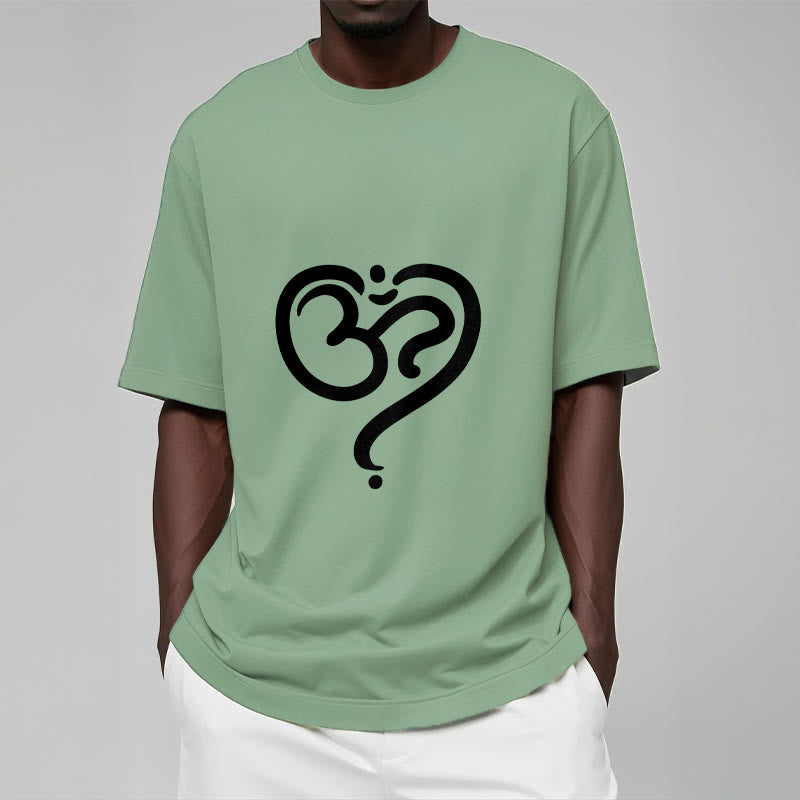 Buddha Stones Love Heart OM Symbol Design Tee T-shirt - image 18
