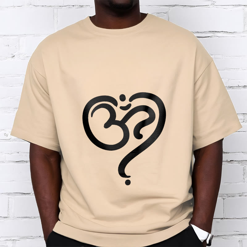 Buddha Stones Love Heart OM Symbol Design Tee T-shirt - image 12