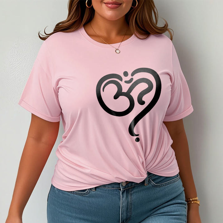 Buddha Stones Love Heart OM Symbol Design Tee T-shirt - image 16
