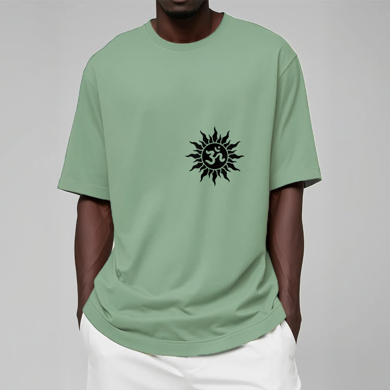 Buddha Stones Sun OM Symbol Design Tee T-shirt - image 18
