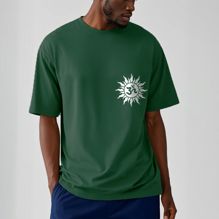 Buddha Stones Sun OM Symbol Design Tee T-shirt - image 6