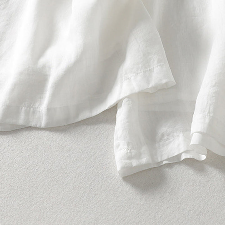 Buddha Stones Solid Color Lace-up Women's Wide Leg Pants - image 9