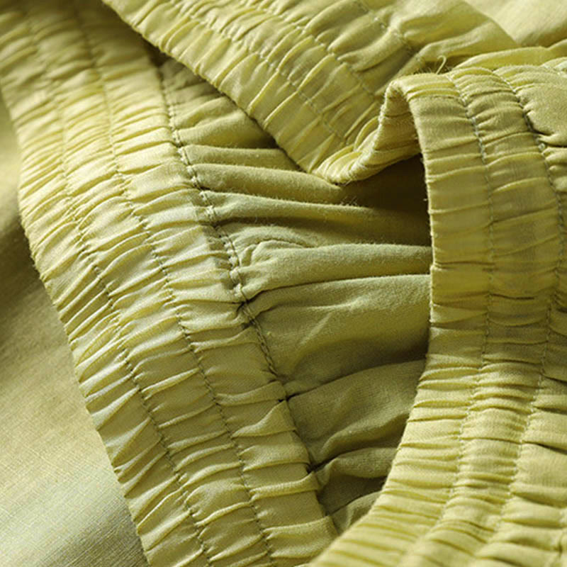 Buddha Stones Solid Color Lace-up Women's Wide Leg Pants - image 13