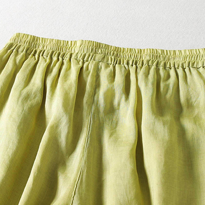 Buddha Stones Solid Color Lace-up Women's Wide Leg Pants - image 14